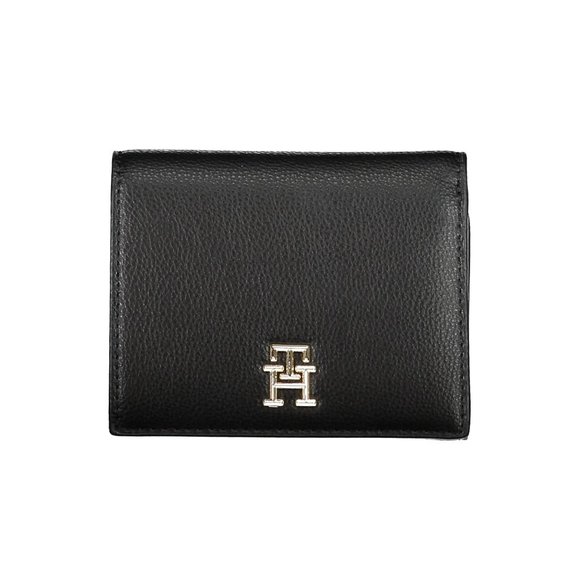 Tommy Hilfiger Black Polyurethane Wallet